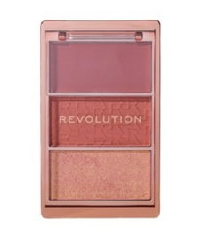 Blush Icon, Matte, Blush Highlighter Palette, Aura Points Rose, 11.5 g